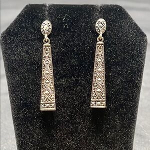 Sterling Silver Marcasite Earrings
